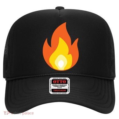Lit Fire Flame Hot Burning Beach Hat