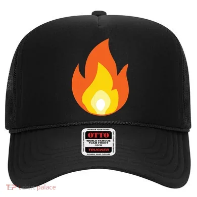 Lit Fire Flame Hot Burning Beach Hat