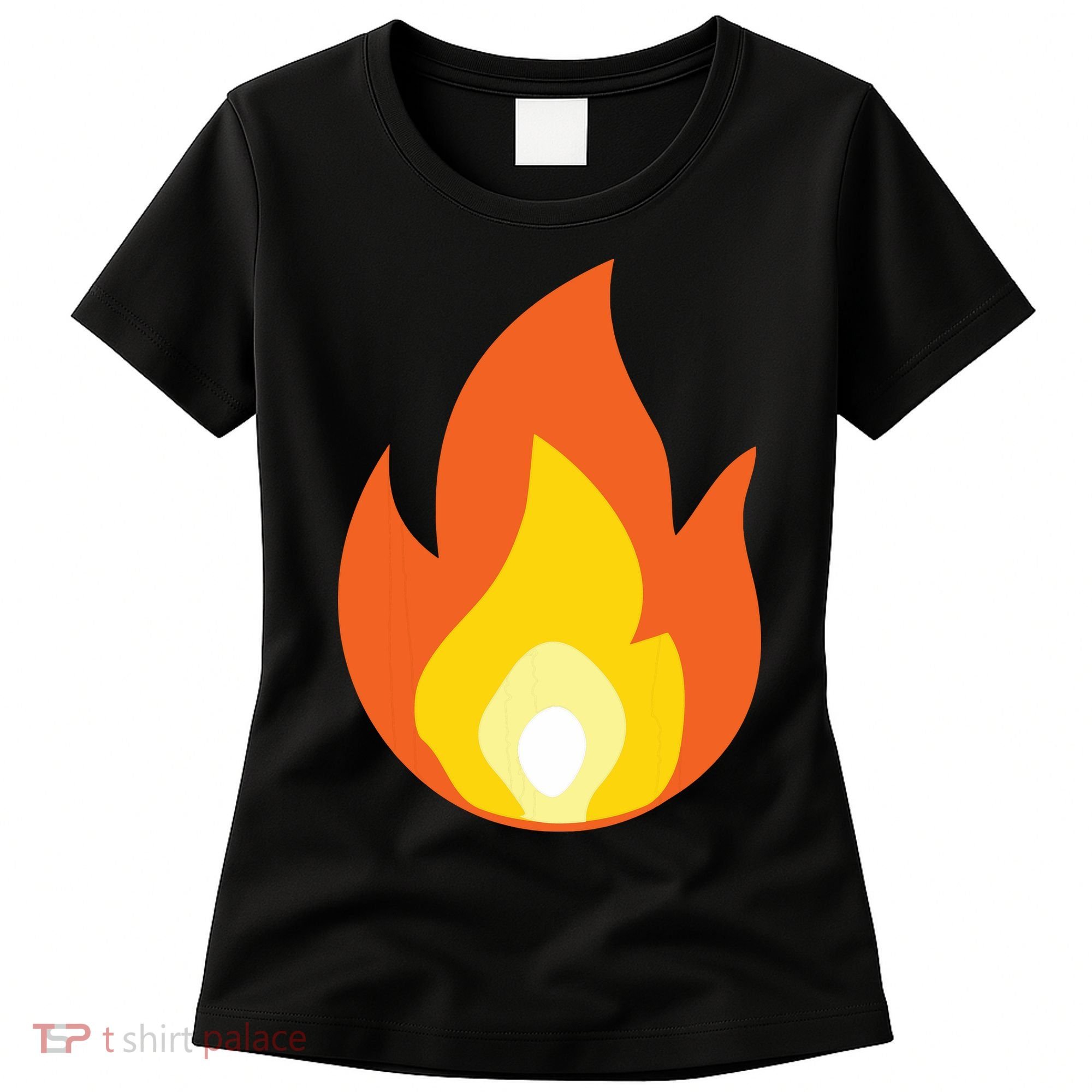 Lit Fire Flame Hot Burning Beach Women's T-Shirt