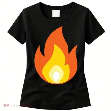 Lit Fire Flame Hot Burning Beach Women's T-Shirt