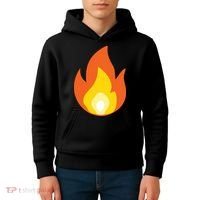 Lit Fire Flame Hot Burning Beach Kids Hoodie thumb 4