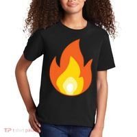 Lit Fire Flame Hot Burning Beach Kids T-Shirt thumb 2