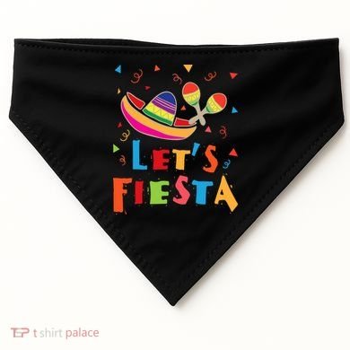 Let's Fiesta Funny Cinco De Mayo USA-Made Doggie Bandana