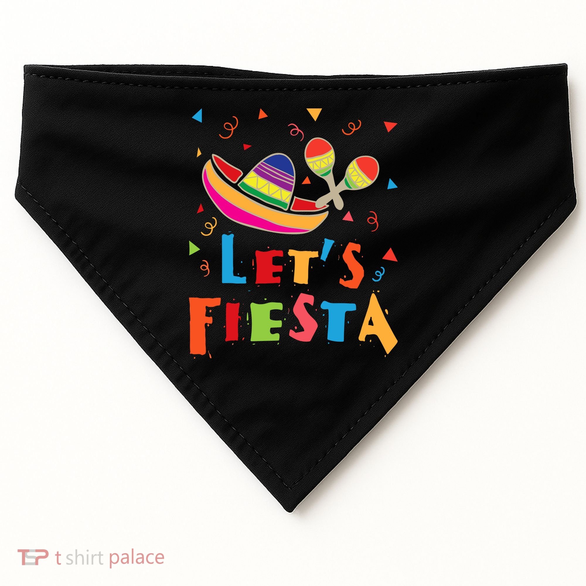 Let's Fiesta Funny Cinco De Mayo USA-Made Doggie Bandana