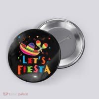 Let's Fiesta Funny Cinco De Mayo Button thumb 0