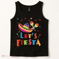 Let's Fiesta Funny Cinco De Mayo Tank Top thumb 2