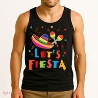 Let's Fiesta Funny Cinco De Mayo Tank Top thumb 3