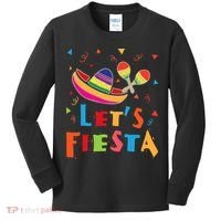 Let's Fiesta Funny Cinco De Mayo Kids Long Sleeve Shirt thumb 0