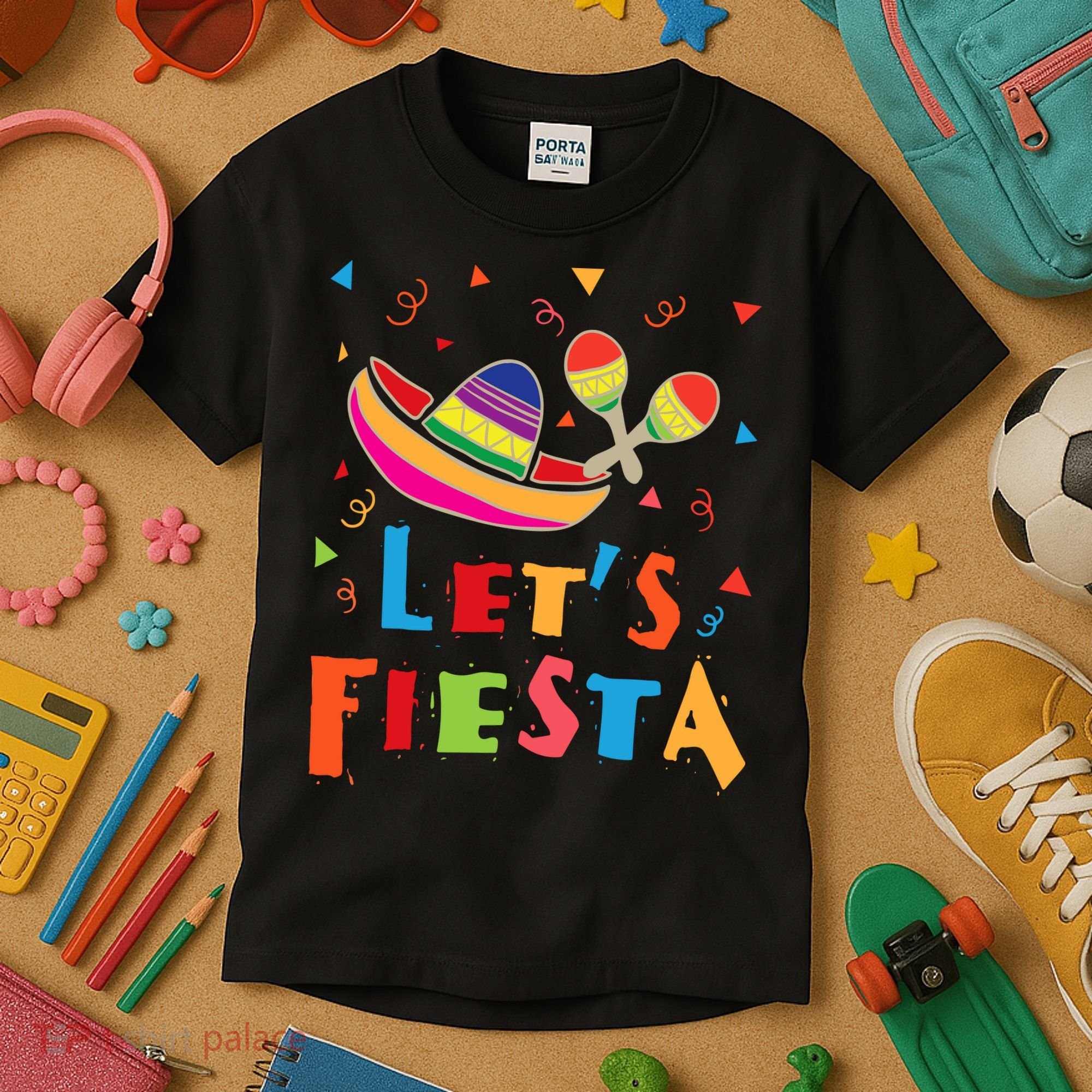 Let's Fiesta Funny Cinco De Mayo Kids T-Shirt