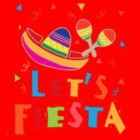 Let's Fiesta Funny Cinco De Mayo Santa Hat thumb 1