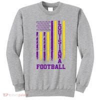Louisiana Football Fan American Flag Sweatshirt thumb 0