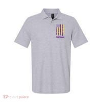 Louisiana Football Fan American Flag Polo thumb 0