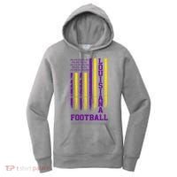 Louisiana Football Fan American Flag Women's Hoodie thumb 0