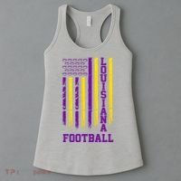 Louisiana Football Fan American Flag Women's Tank Top thumb 3