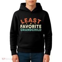 Least Favorite Grandchild Kids Hoodie thumb 4