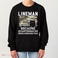 Lineman Football Gift Patriotic American Flag Camouflage Women's Sweatshirt thumb 0
