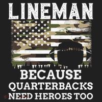 Lineman Football Gift Patriotic American Flag Camouflage Hat thumb 2