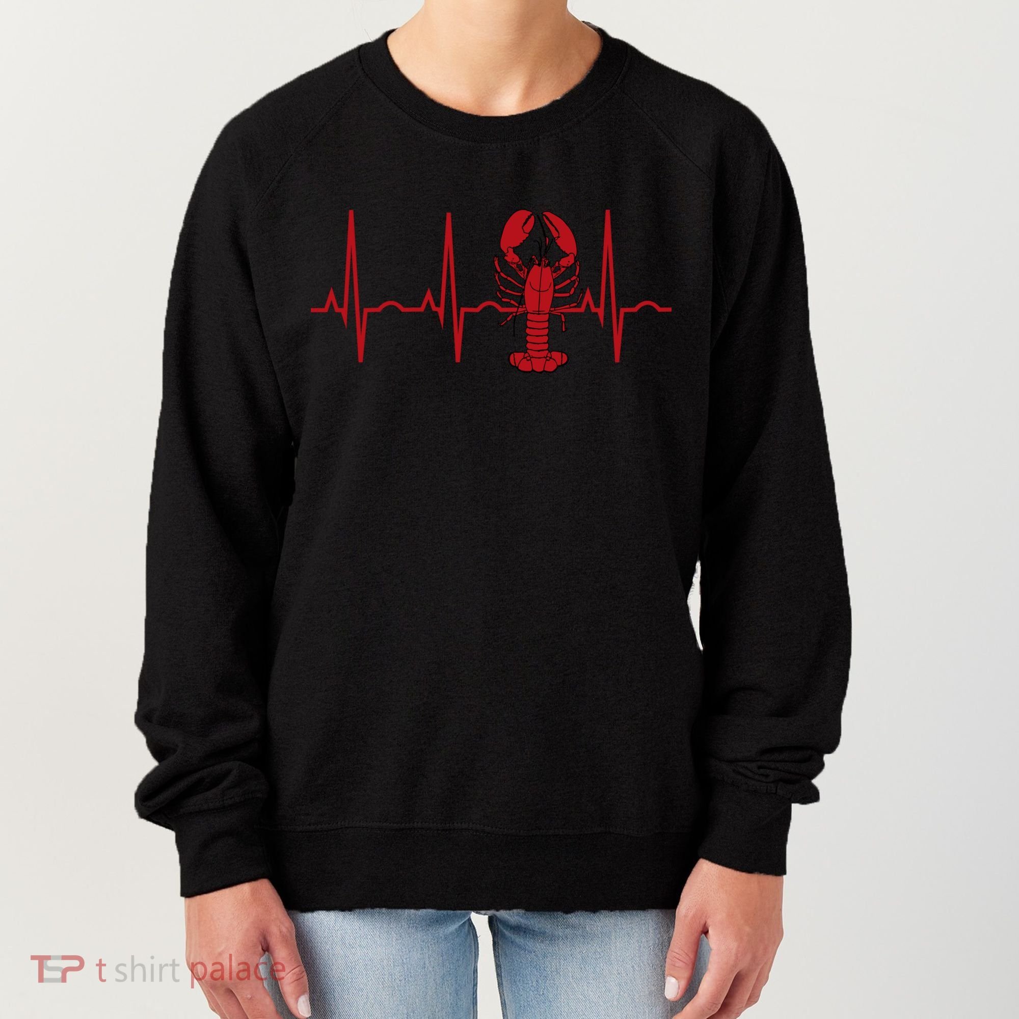 Lobster Funny Gift Lobster Heartbeat Hooded Gift Gift Women's Sweatshirt