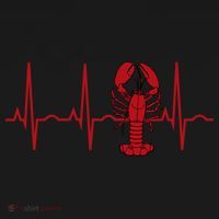 Lobster Funny Gift Lobster Heartbeat Hooded Gift Gift Women's Hoodie thumb 2