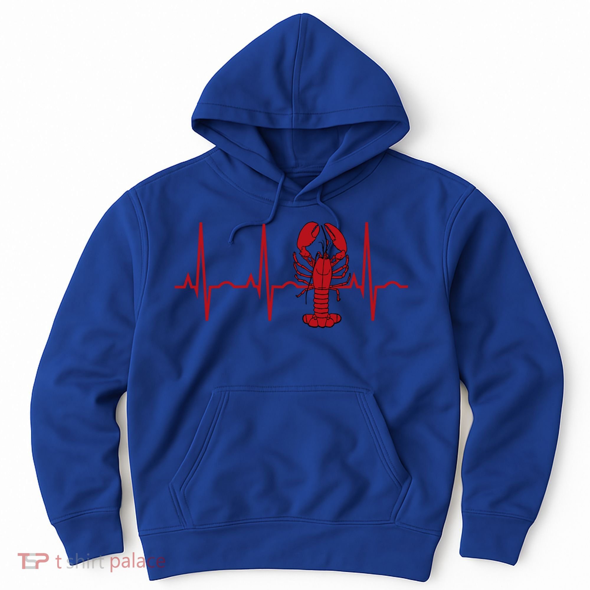 Lobster Funny Gift Lobster Heartbeat Hooded Gift Gift Hoodie
