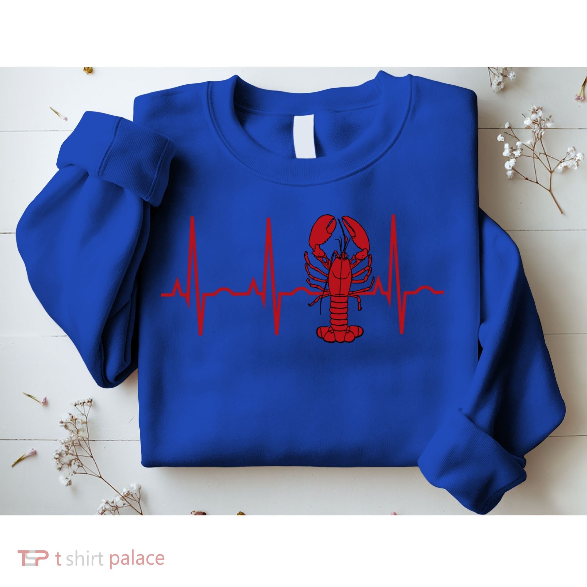 Lobster Funny Gift Lobster Heartbeat Hooded Gift Gift Sweatshirt