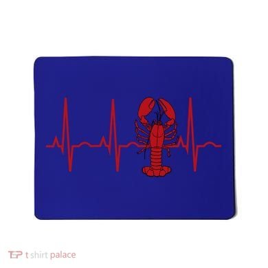 Lobster Funny Gift Lobster Heartbeat Hooded Gift Gift Mousepad