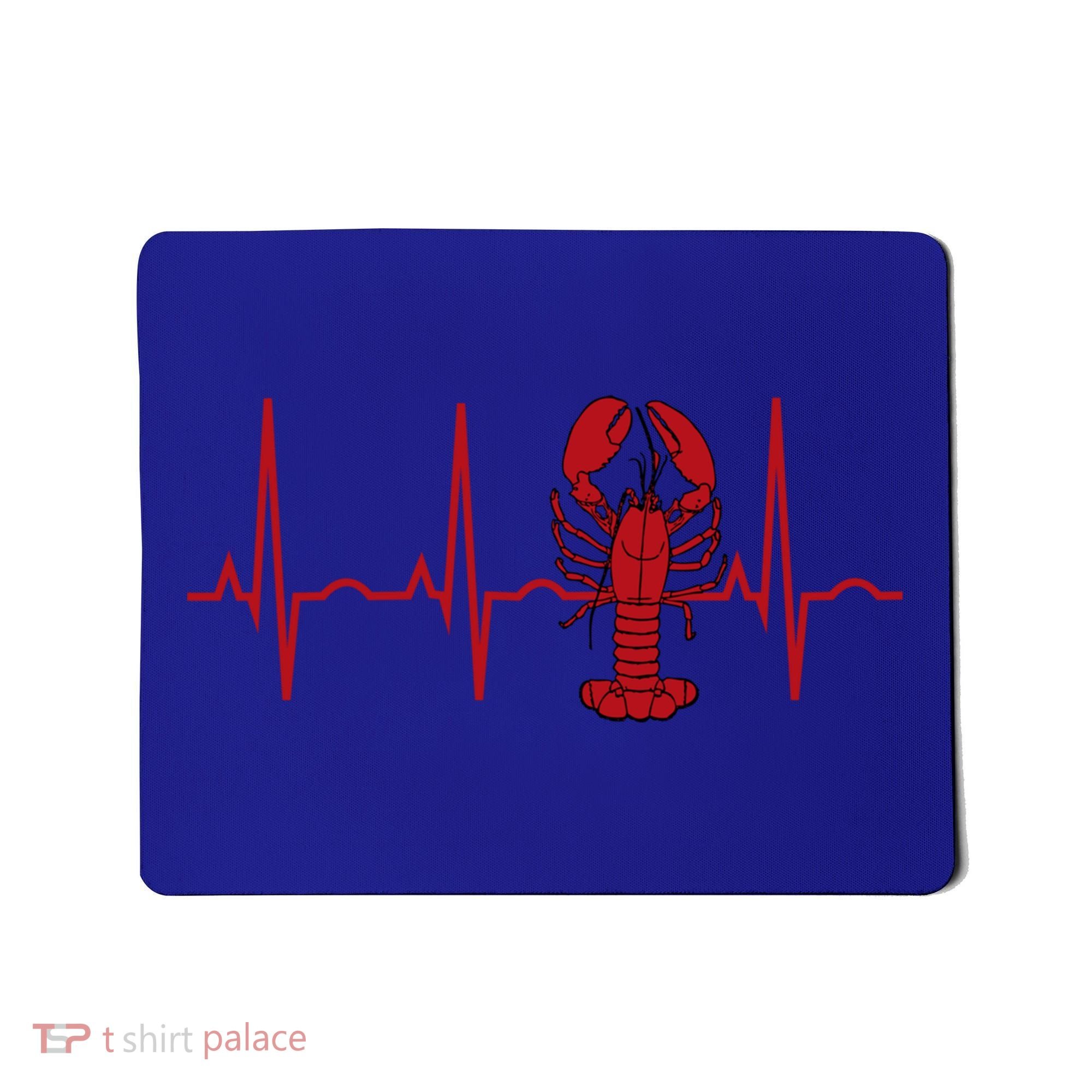 Lobster Funny Gift Lobster Heartbeat Hooded Gift Gift Mousepad