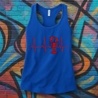 Lobster Funny Gift Lobster Heartbeat Hooded Gift Gift Women's Tank Top thumb 3