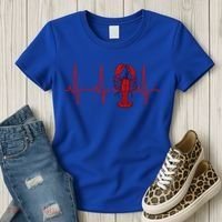 Lobster Funny Gift Lobster Heartbeat Hooded Gift Gift Women's T-Shirt thumb 3