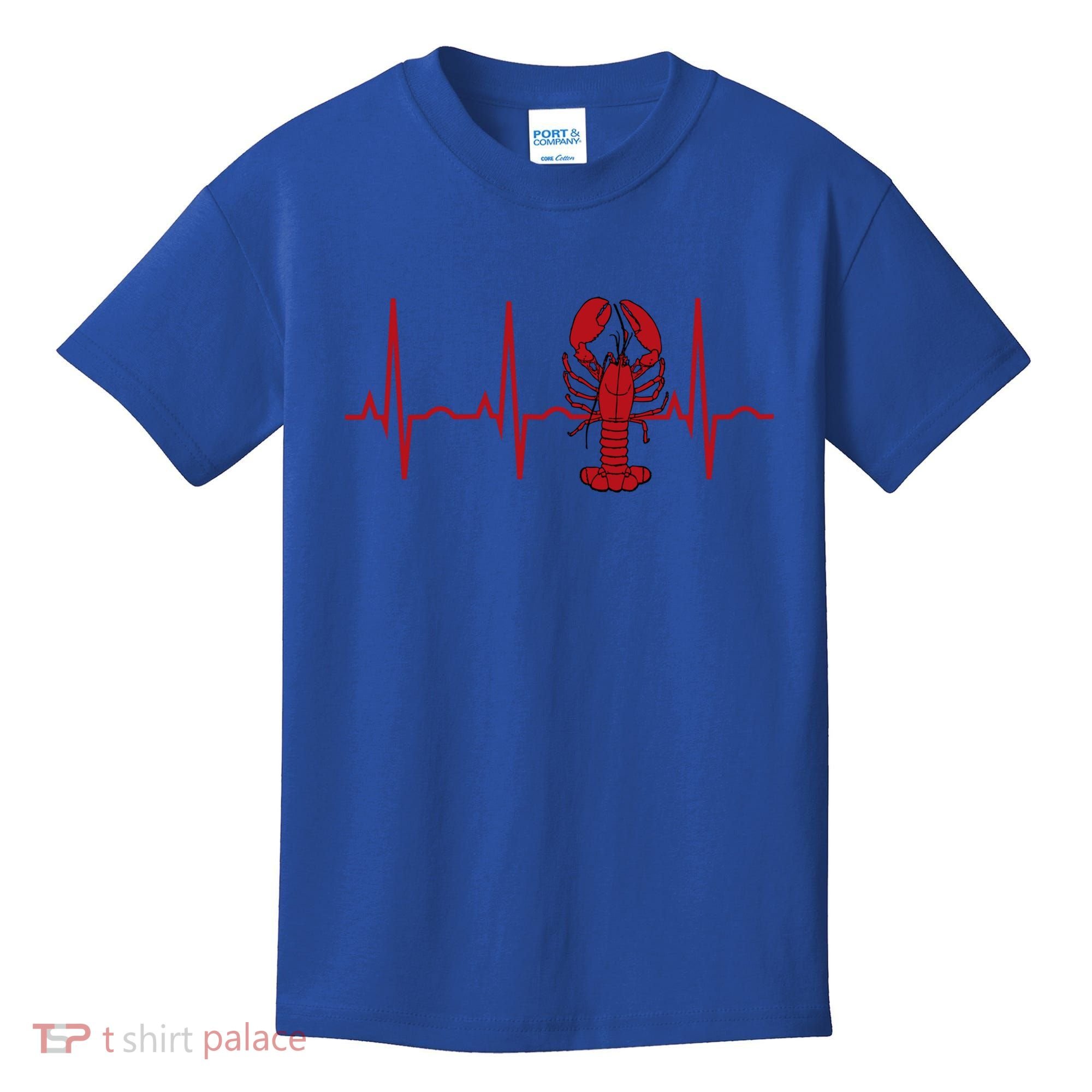 Lobster Funny Gift Lobster Heartbeat Hooded Gift Gift Kids T-Shirt