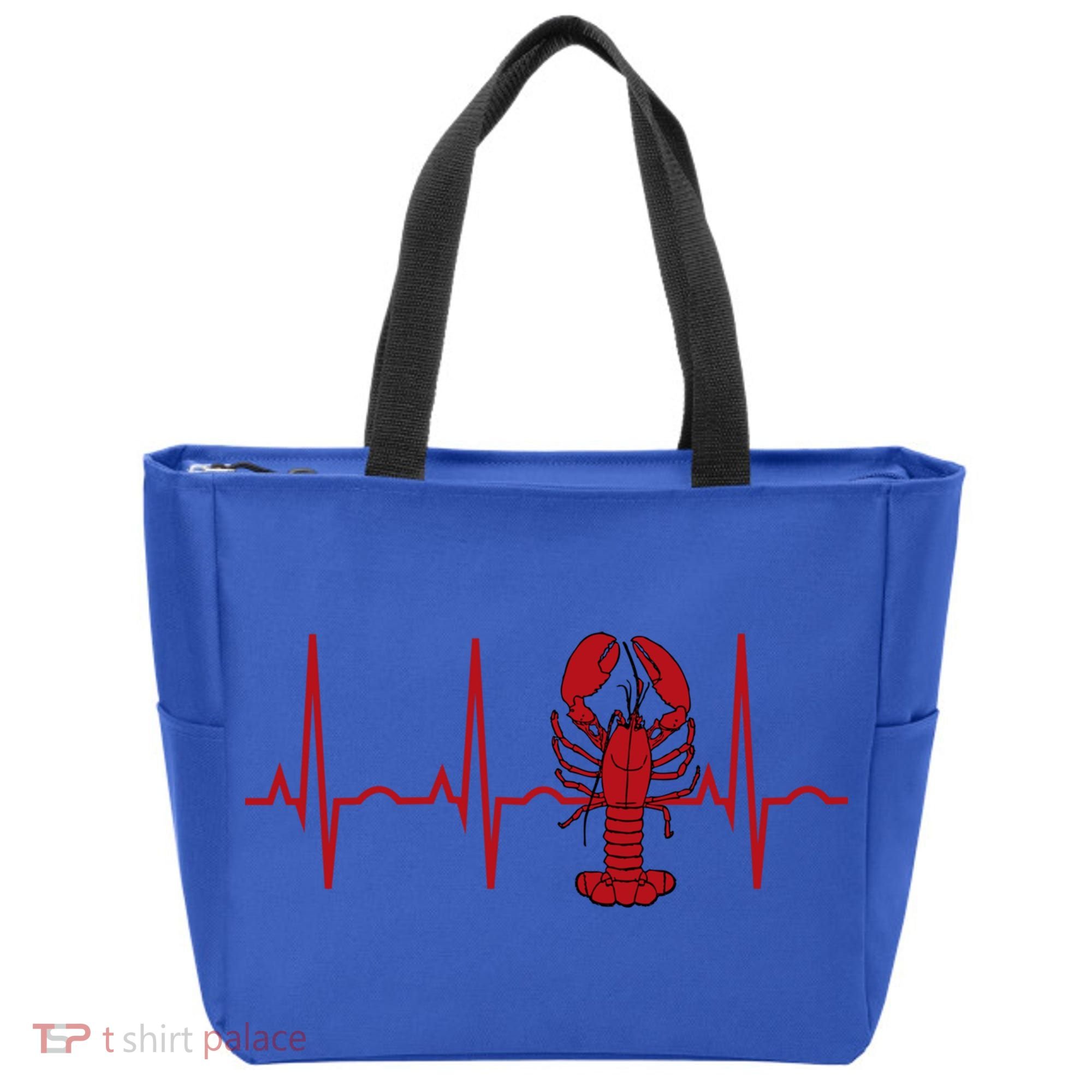 Lobster Funny Gift Lobster Heartbeat Hooded Gift Gift Tote Bag