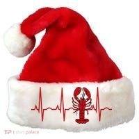 Lobster Funny Gift Lobster Heartbeat Hooded Gift Gift Santa Hat thumb 0