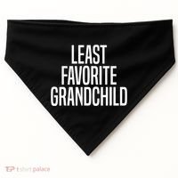 Least Favorite Grandchild USA-Made Doggie Bandana thumb 0