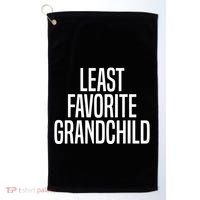 Least Favorite Grandchild Golf Towel thumb 0