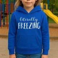 Literally Freezing Gift Kids Hoodie thumb 3