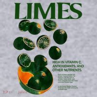 Limes Funny High In Vitamin C Antioxidants Other Nutrients Women's Sweatshirt thumb 2