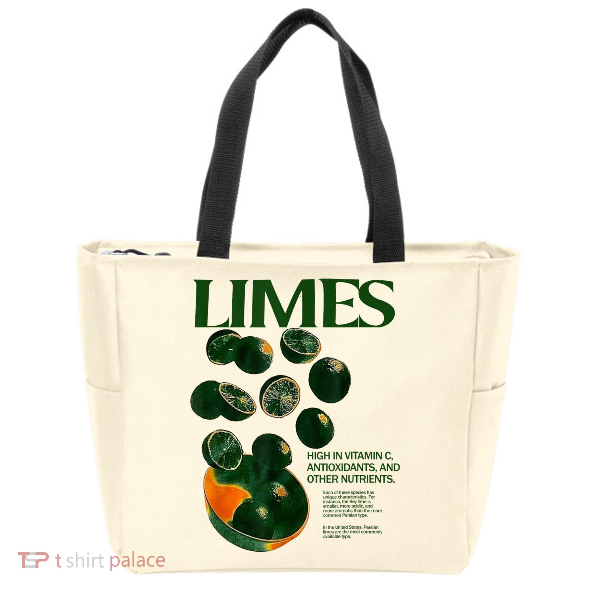 Limes Funny High In Vitamin C Antioxidants Other Nutrients Tote Bag