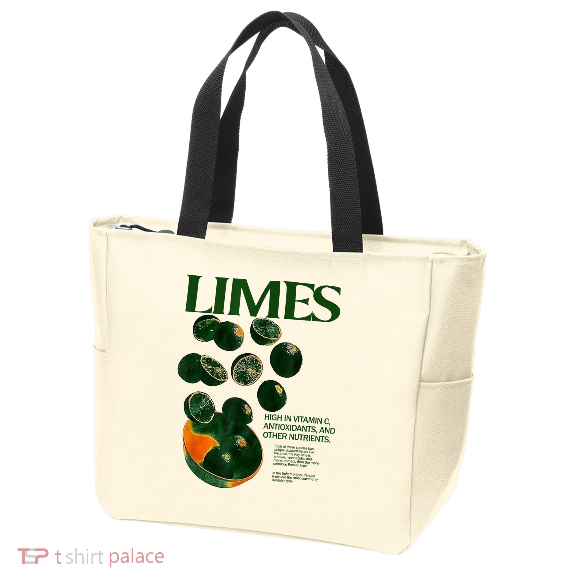 Limes Funny High In Vitamin C Antioxidants Other Nutrients Tote Bag