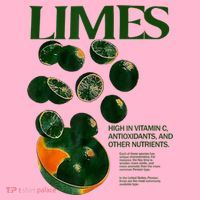 Limes Funny High In Vitamin C Antioxidants Other Nutrients Coaster thumb 2