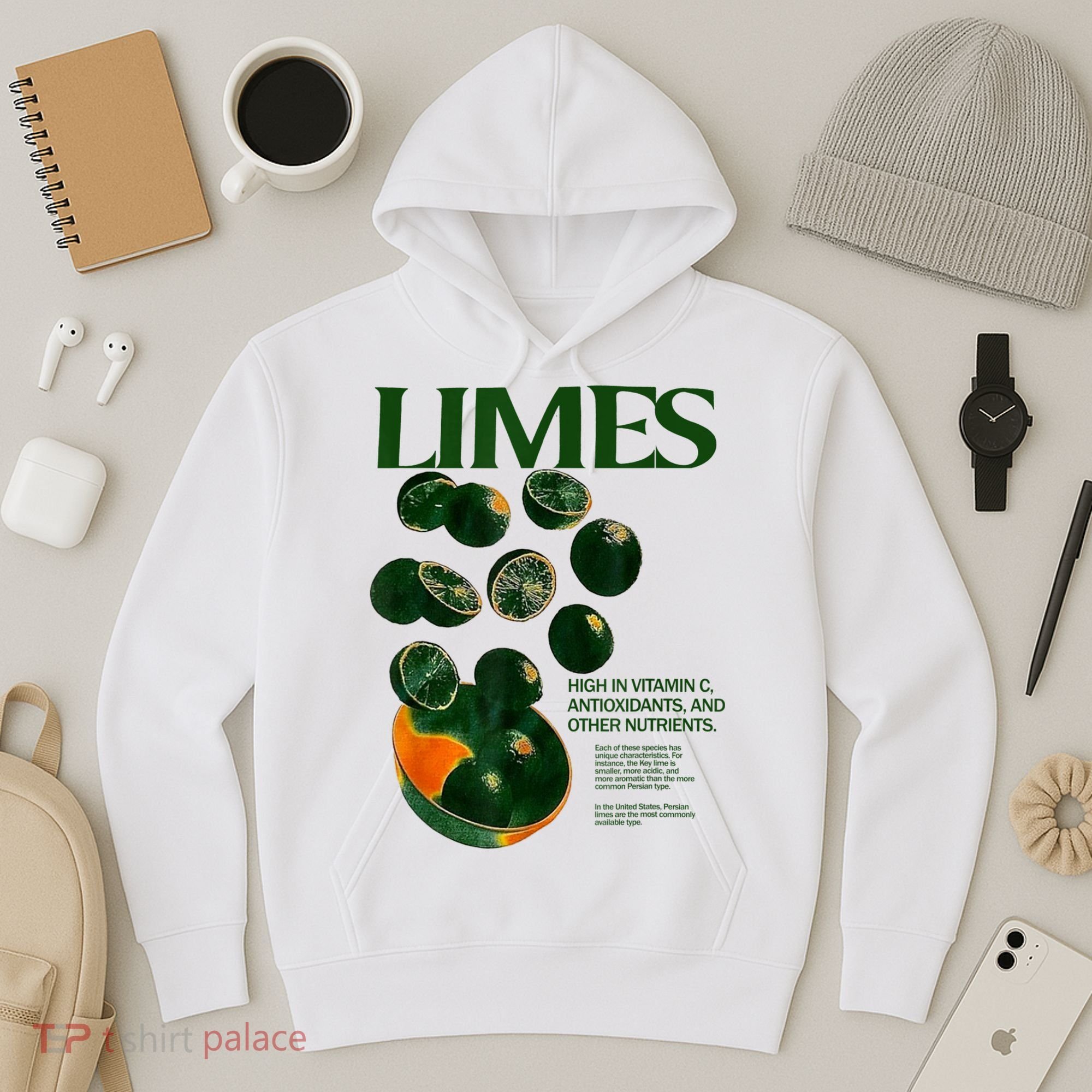 Limes Funny High In Vitamin C Antioxidants Other Nutrients Hoodie