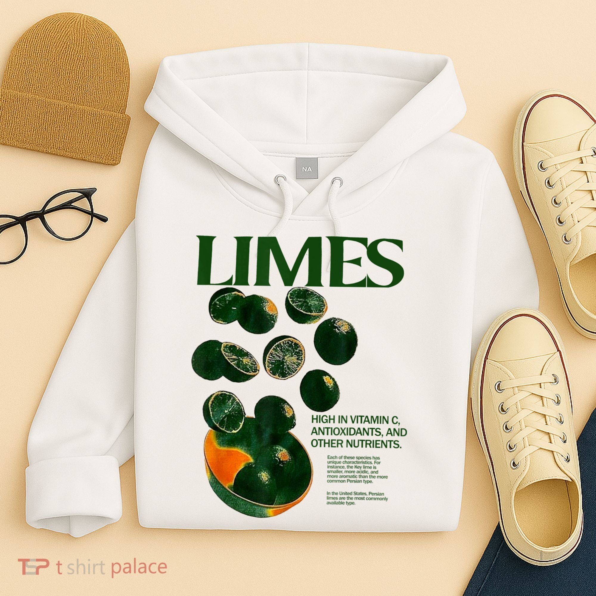 Limes Funny High In Vitamin C Antioxidants Other Nutrients Hoodie