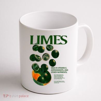 Limes Funny High In Vitamin C Antioxidants Other Nutrients Coffee Mug back