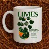 Limes Funny High In Vitamin C Antioxidants Other Nutrients Coffee Mug thumb 2
