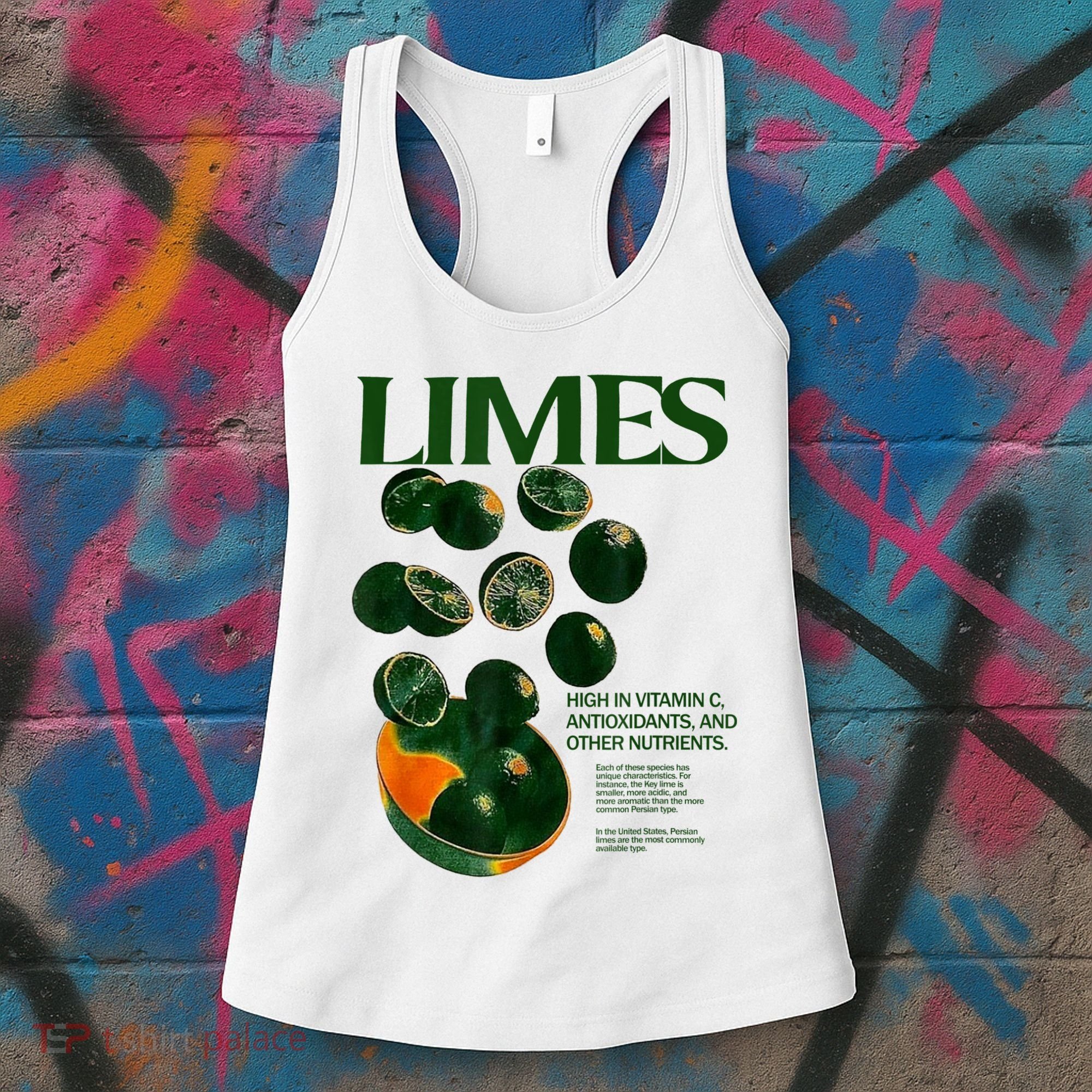 Limes Funny High In Vitamin C Antioxidants Other Nutrients Women's Tank Top