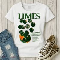 Limes Funny High In Vitamin C Antioxidants Other Nutrients Women's T-Shirt thumb 3