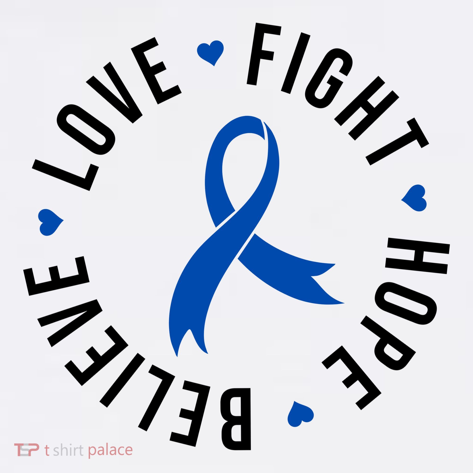 Love Fight Hope And Believe Colon Cancer Awareness Women's Tank Top