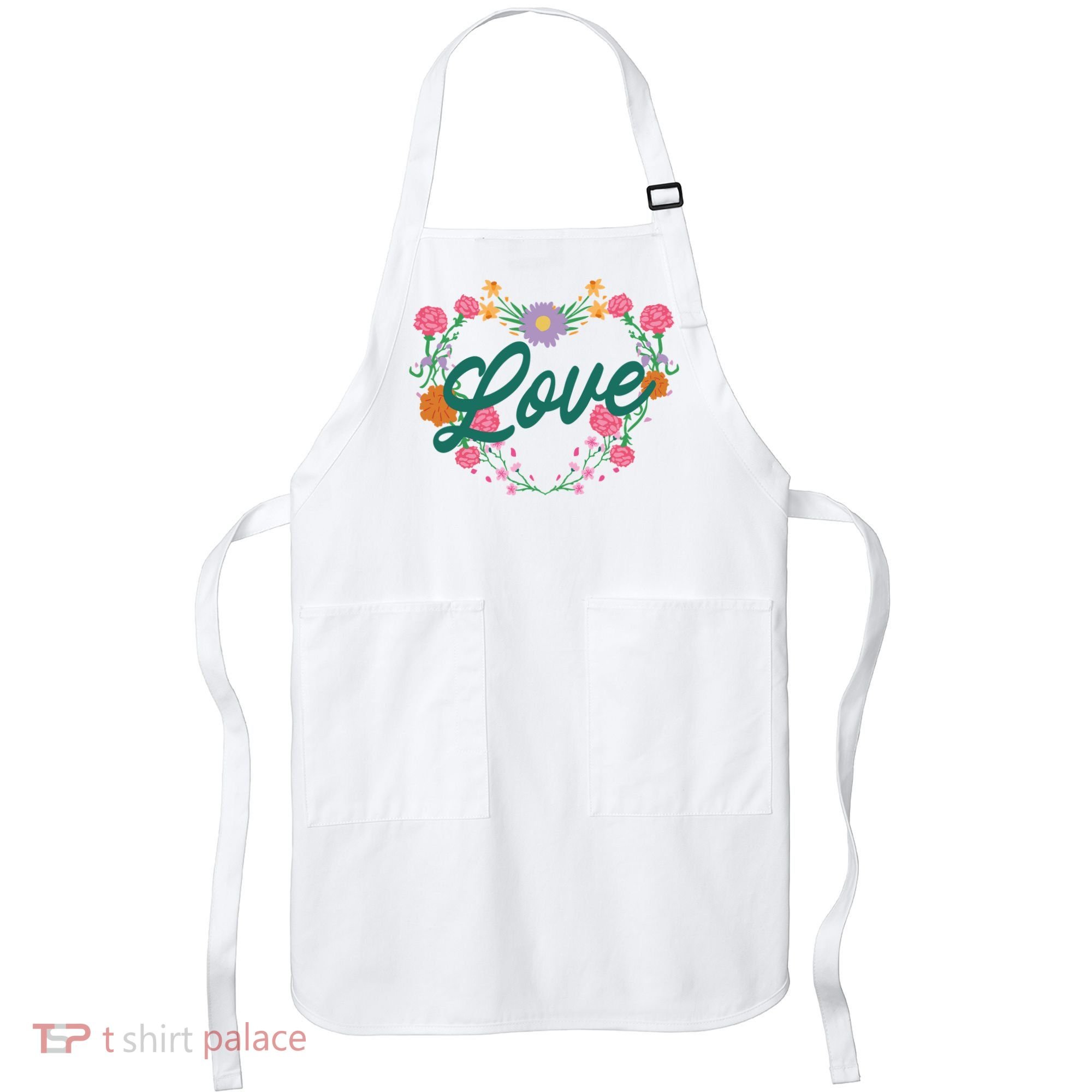 Love Floral Heart Apron