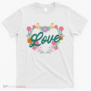 Love Floral Heart T-Shirt
