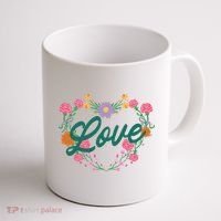 Love Floral Heart Coffee Mug thumb 1