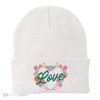 Love Floral Heart Beanie thumb 0